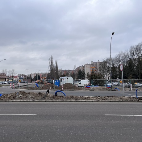Rozbudowa skrzyżowania ul. Lwowskiej i ul. Mieszka I [luty 2023] - fot 7
